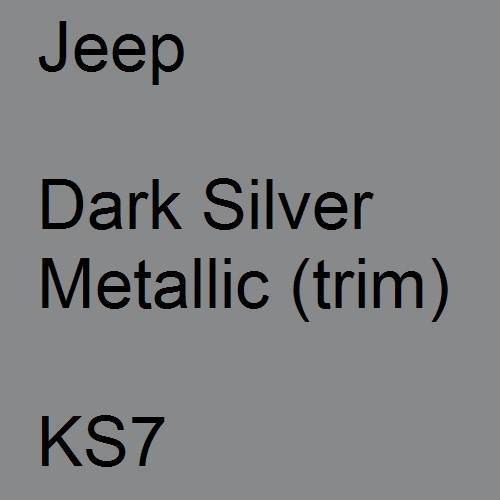 Jeep, Dark Silver Metallic (trim), KS7.